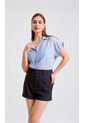 Blusa Para Mujer Manga Corta Azul Marca L&H Ref. 1F412688 de L&H