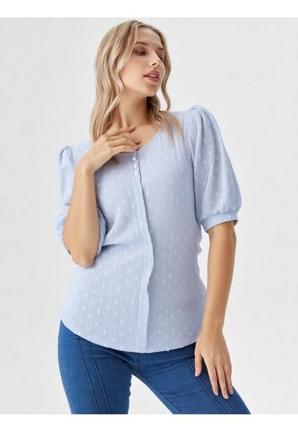 Blusa Para Mujer Manga Corta Rosado Marca L&H Ref. 1F412692