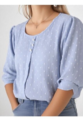 Blusa Para Mujer Manga Corta Rosado Marca L&H Ref. 1F412692