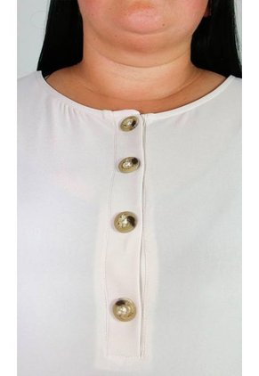 Camiseta Para Mujer. Manga Corta Beige Marca L&H