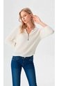 Blusa Para Mujer Manga 3/4 Blanco Marca L&H Ref. 5P412273 de L&H