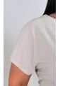 Camiseta Para Mujer. Manga Corta Beige Marca L&H de L&H