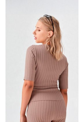 Sudadera Para Mujer Beige Marca L&H Ref. 3P405002