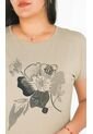 Camiseta Para Mujer Manga Corta Beige Marca L&H Ref. 5G409243 de L&H