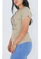 Camiseta Para Mujer Manga Corta Beige Marca L&H Ref. 5G409243 de L&H