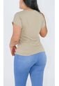 Camiseta Para Mujer Manga Corta Beige Marca L&H Ref. 5G409243 de L&H