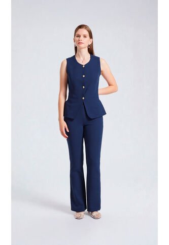 Chaleco Para Mujer Azul Marca L&H Ref. 1G425001 L&H