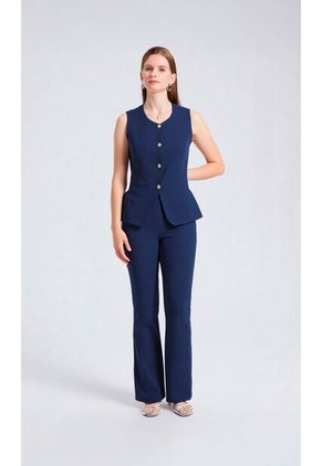 Chaleco Para Mujer Azul Marca L&H Ref. 1G425001