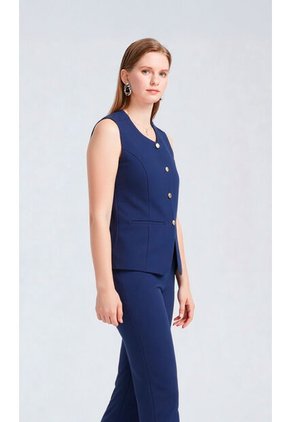 Chaleco Para Mujer Azul Marca L&H Ref. 1G425001