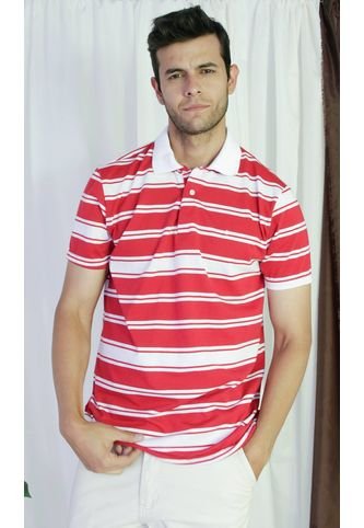 Polo Para Hombre Rojo Marca L&H L&H
