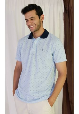 Polo Para Hombre Azul Marca L&H L&H