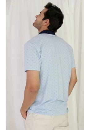 Polo Para Hombre Azul Marca L&H
