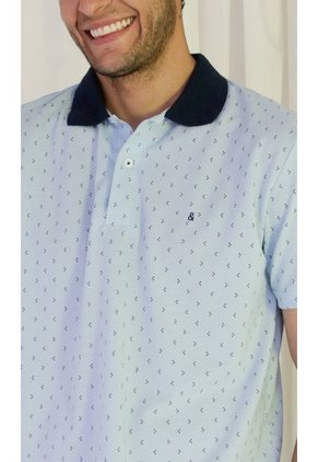 Polo Para Hombre Azul Marca L&H