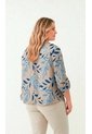 Blusa Para Mujer. Manga 3/4 Azul Marca L&H Ref. 5P612106 de L&H