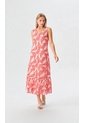 Vestido Para Mujer Manga Sisa Naranja Marca L&H Ref. 2J417066 de L&H
