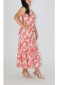 Vestido Para Mujer Manga Sisa Naranja Marca L&H Ref. 2J417066 de L&H