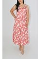 Vestido Para Mujer Manga Sisa Naranja Marca L&H Ref. 2J417066 de L&H
