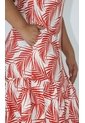 Vestido Para Mujer Manga Sisa Naranja Marca L&H Ref. 2J417066 de L&H