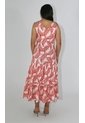 Vestido Para Mujer Manga Sisa Naranja Marca L&H Ref. 2J417066 de L&H