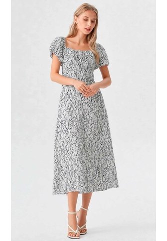 Vestido Para Mujer Manga Corta Azul Marca L&H Ref. 1Y417034 L&H