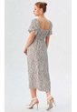Vestido Para Mujer Manga Corta Cafe Marca L&H Ref. 1Y417034 de L&H