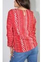 Blusa Para Mujer Manga 3/4 Rojo Marca L&H de L&H