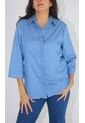 Blusa Para Mujer Manga 3/4 Azul Medio Marca L&H de L&H