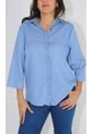 Blusa Para Mujer Manga 3/4 Azul Claro Marca L&H de L&H