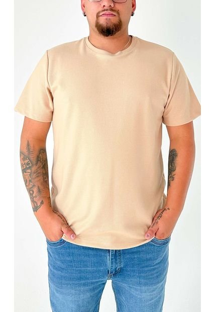 T-Shirt Para Hombre Beige Marca L&H