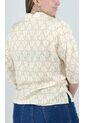 Blusa Para Mujer Manga 3/4 Beige Marca L&H de L&H