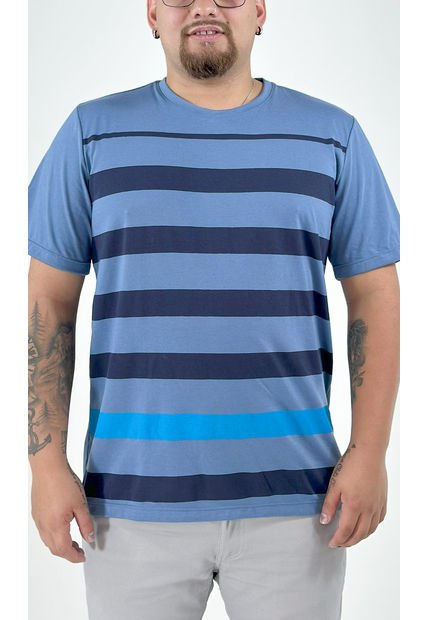 T-Shirt Para Hombre Azul Marca L&H