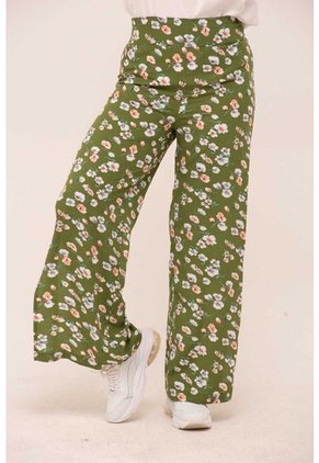 Pantalon Para Mujer Verde Marca LYH