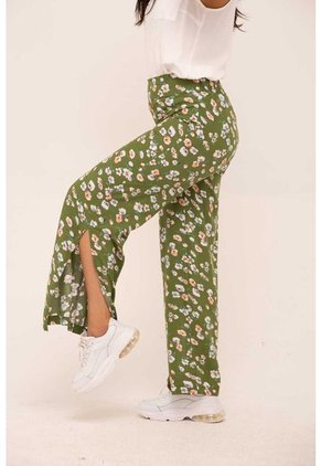 Pantalon Para Mujer Verde Marca LYH