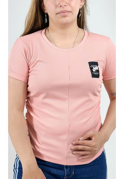 Camiseta Para Mujer Manga Corta Rosado Marca L&H