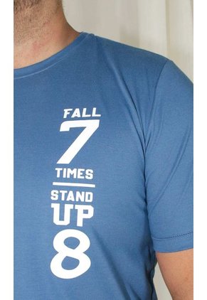 T-Shirt Para Hombre Azul Marca L&H