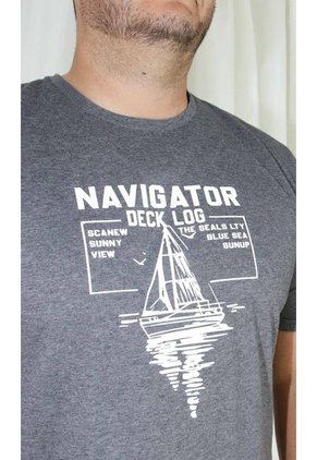 T-Shirt Para Hombre Gris Oscuro Marca L&H