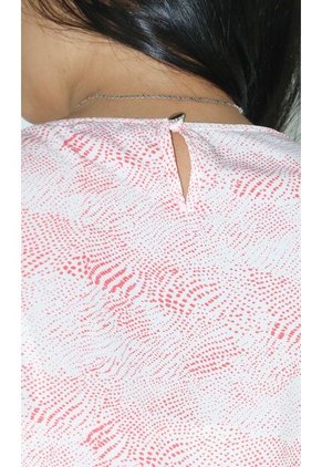 Blusa Para Mujer Manga 3/4 Coral Marca L&H Ref. 8E412044