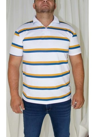 Polo Para Hombre Manga Corta Blanco Marca L&H L&H