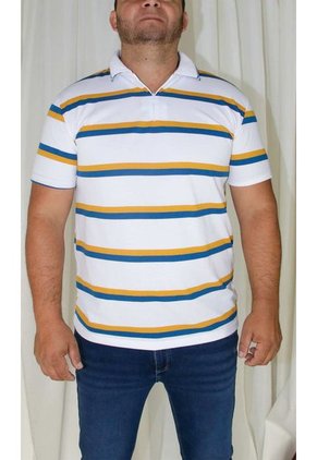 Polo Para Hombre Manga Corta Blanco Marca L&H
