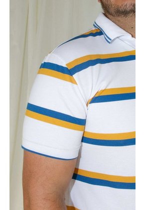 Polo Para Hombre Manga Corta Blanco Marca L&H