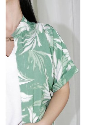 Chilango Para Mujer Manga Corta Verde Marca L&H