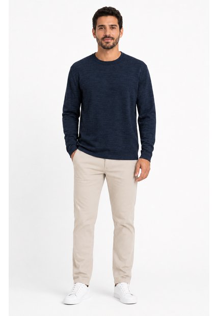 Saco Para Hombre Manga Larga Azul Oscuro Marca L&H Ref. 4E133025