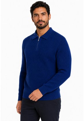 Saco Para Hombre Manga Larga Azul Marca L&H Ref. 4E133026