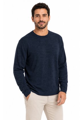 Saco Para Hombre Manga Larga Azul Oscuro Marca L&H Ref. 4E133025