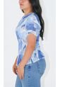 Blusa Para Mujer Manga Corta Azul Marca L&H Ref. 5P412245 de L&H