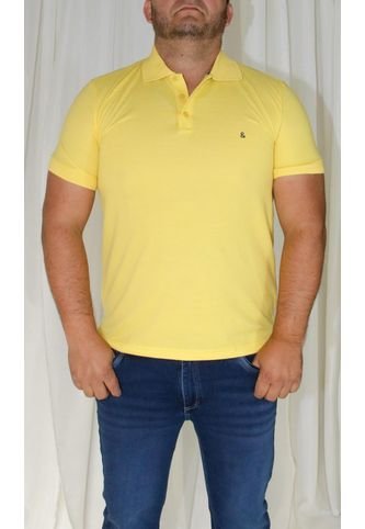 Polo Para Hombre Amarillo Marca L&H L&H