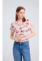 Blusa Para Mujer Manga Corta Rosado Marca L&H Ref. 2J412267 de L&H