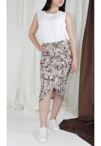 Falda Para Mujer Cafe Marca L&H L&H