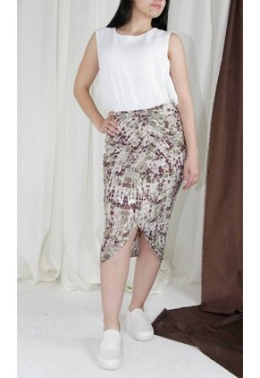 Falda Para Mujer Cafe Marca L&H