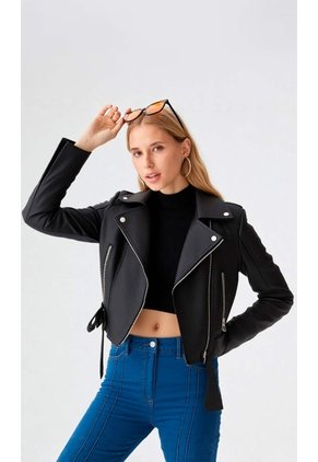 Chaqueta Para Mujer Negro Marca L&H Ref. 6N408016